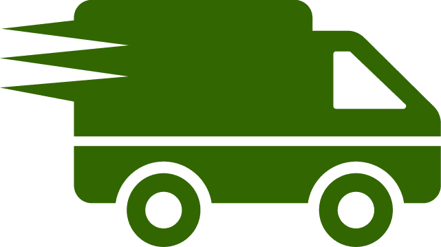 Delivery Truck in movement - Green