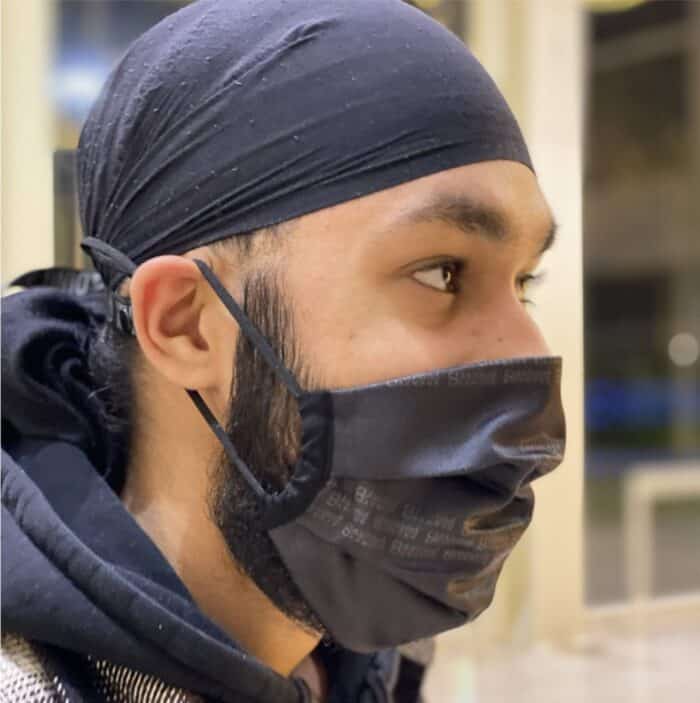 Face Mask for Beards antiviral antimicrobial virus destroying