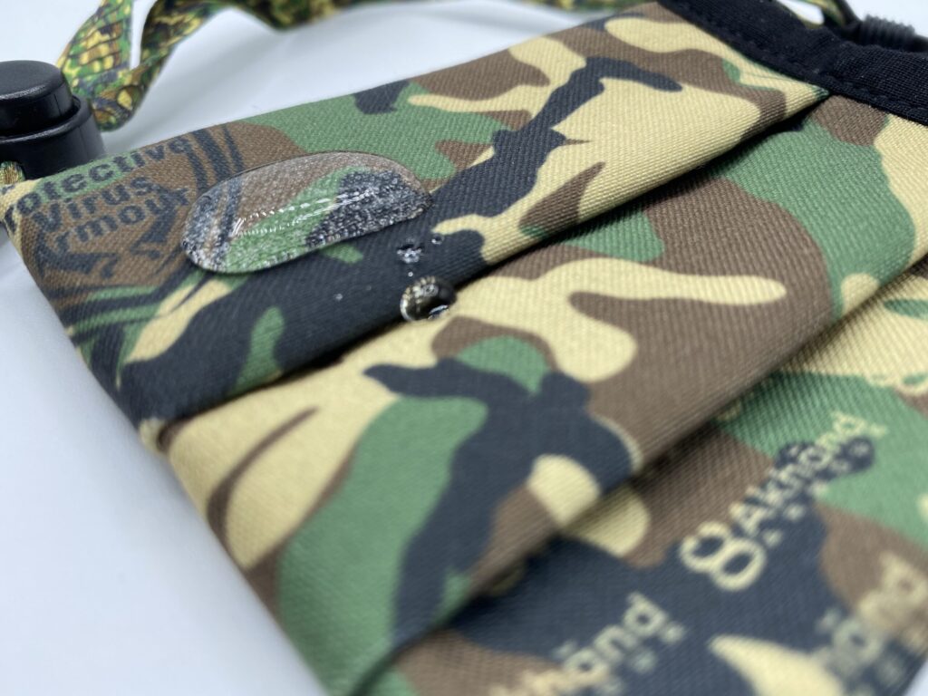 water resistant face mask protective virus armour camoflage