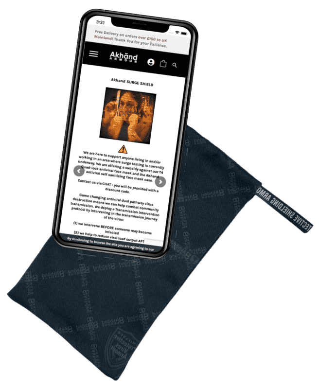 virus bacteria fungus destroying sanitising mobile phone case